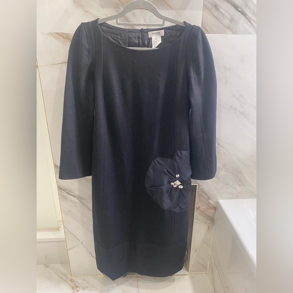 SONIA RYKIEL women’s designer wool knee length dress - Picture 1 of 5